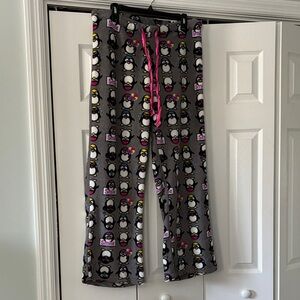 Women’s Penguin Lounge Pants - Gray with Penguin Accents